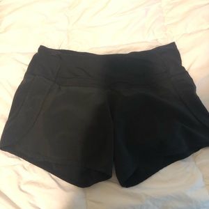 Black Speed Up Lululemon Shorts